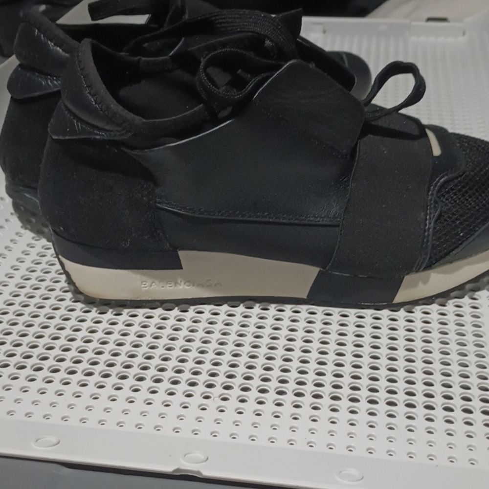Balenciaga Black and White Sneakers